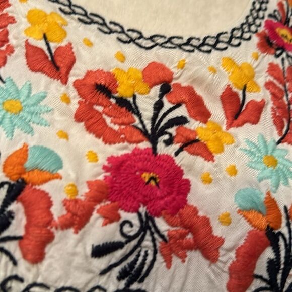 Lovers + Friends BOHO  Embroidered Tank Dress Size Medium - Picture 3 of 11